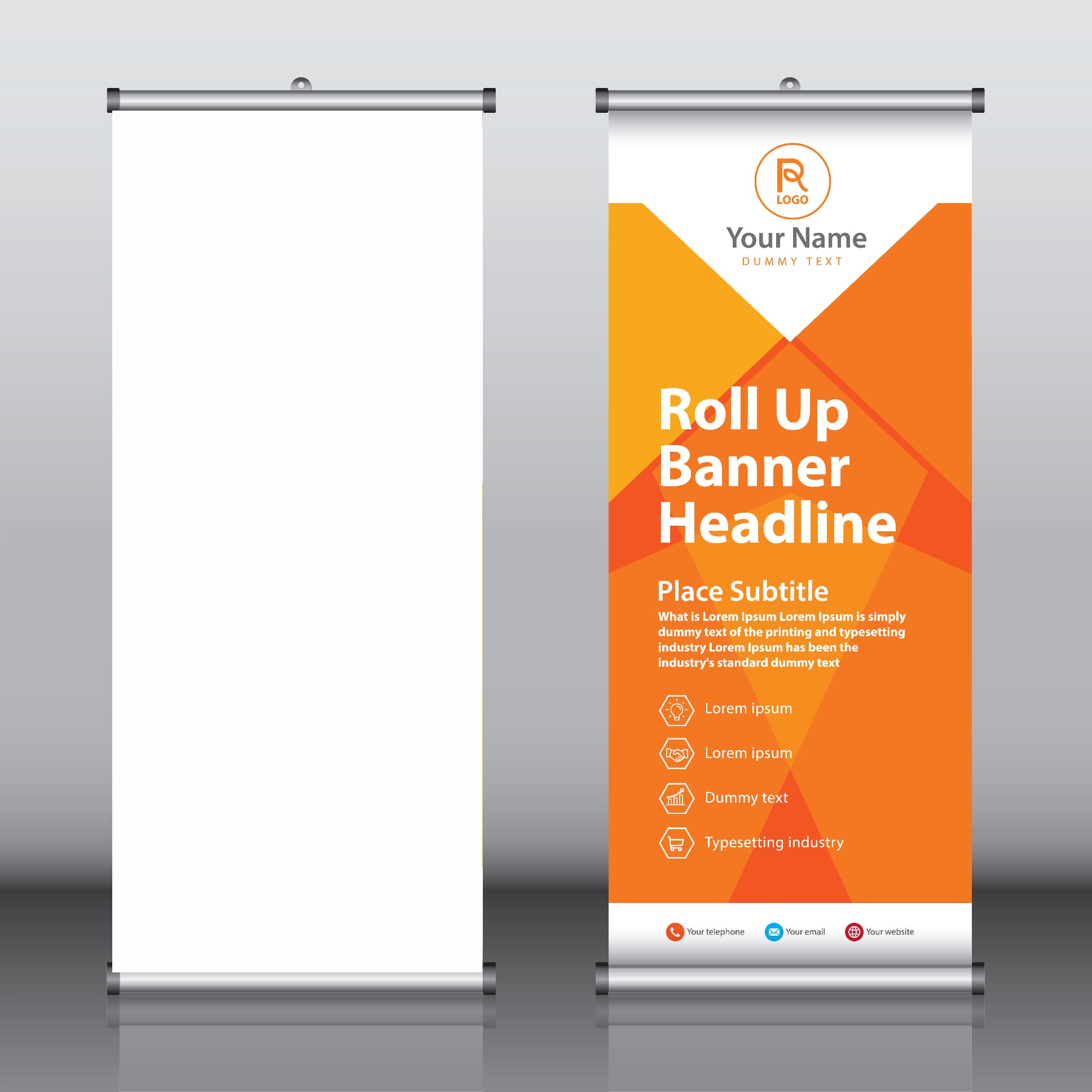 Premium Rollup Frontlit Banner 85 x 200cm